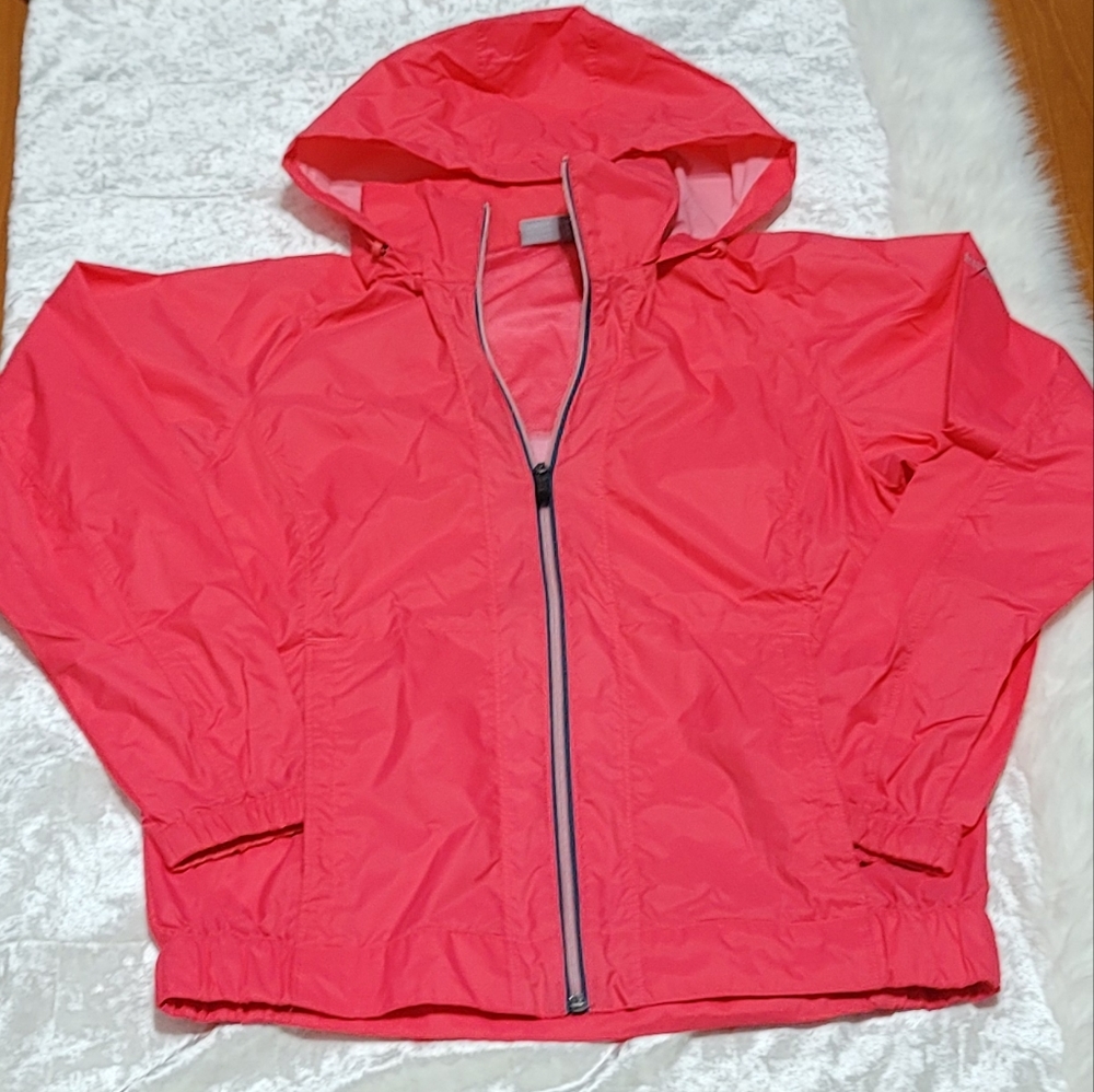 Columbia Red Orange  Zip-Up Rain/Wind Breaker